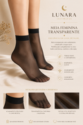 Meia transparente Lunara Confort Escura